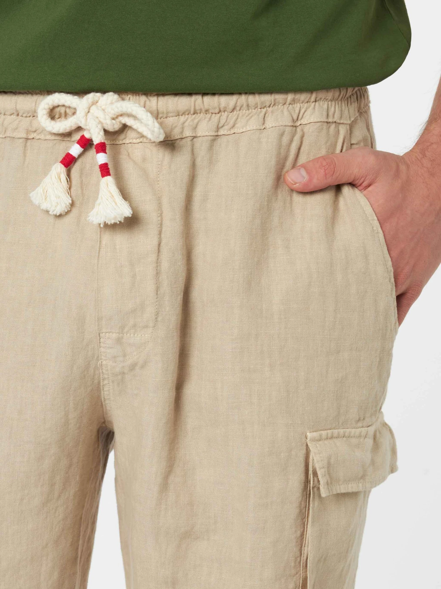 MC2 Saint Barth Man Beige Linen Bermuda Marseille 4 MC2 Saint Barth Man Beige Linen Bermuda Marseille - Image 2