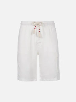 MC2 Saint Barth White Linen Bermuda Marseille -MC2 Saint Barth Shop UID MRE000201520F MAN PANT WHITE LINEN 01 ac10fce0 d74f 4172 a0b8 712015881ace