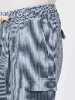 MC2 Saint Barth Man Blue Striped Linen Bermuda Marseille -MC2 Saint Barth Shop UID MRE000204251F MAN unknown 20240709213504 category LINENSTRIPESV61 3