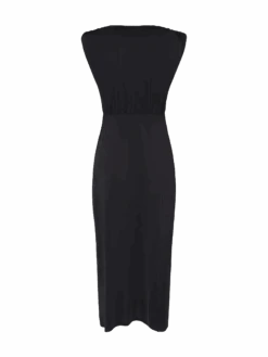 MC2 Saint Barth Marina Black Sleeveless Maxi Dress -MC2 Saint Barth Shop UID MRIN00100022H WOMAN SARONG BLACK 0 0 20250415113500 5