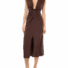 MC2 Saint Barth Marina Brown Sleeveless Maxi Dress -MC2 Saint Barth Shop UID MRIN00100132H WOMAN SARONG BROWN 0 0 1