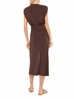 MC2 Saint Barth Marina Brown Sleeveless Maxi Dress 9 MC2 Saint Barth Marina Brown Sleeveless Maxi Dress -MC2 Saint Barth Shop UID MRIN00100132H WOMAN SARONG BROWN 0 0 3