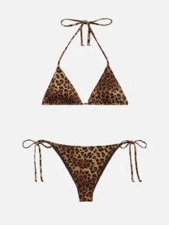 MC2 Saint Barth Triangle Leah Marielle Bikini With Animalier Print