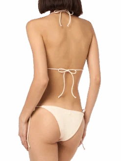 MC2 Saint Barth Woman Cream Crinkle Triangle Bikini Guiana Marielle 10 MC2 Saint Barth Woman Cream Crinkle Triangle Bikini Guiana Marielle -MC2 Saint Barth Shop UID MRL000601225F WOMAN BOTTOM WHITE 2