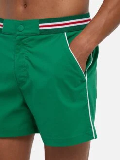 MC2 Saint Barth Green Fitted Cut Swim Shorts Nad -MC2 Saint Barth Shop UID NAD000200028B MAN SWIMSHORT GREEN MC2 MC2 20250704173518 2