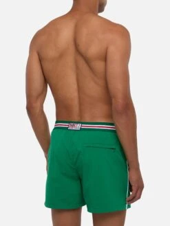MC2 Saint Barth Green Fitted Cut Swim Shorts Nad -MC2 Saint Barth Shop UID NAD000200028B MAN SWIMSHORT GREEN MC2 MC2 20250704173518 3