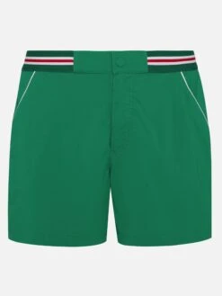 MC2 Saint Barth Green Fitted Cut Swim Shorts Nad
