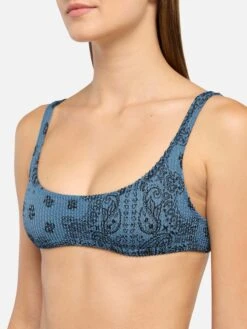 MC2 Saint Barth Naomi Cheeky Swim Briefs With Bandanna Print - Naima Crinkle Classic Bralette Top With Bandanna Print -MC2 Saint Barth Shop UID NAI000904450H WOMAN TOPBIKINI SKY BANDANNA MC2 2 9efc433d 7955 4322 aab9 b71b5a6d0bd2