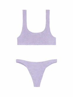 MC2 Saint Barth Bralette Bikini Naima Naomi In Lilac Crinkle