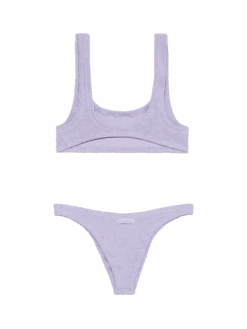 MC2 Saint Barth Bralette Bikini Naima Naomi In Lilac Crinkle -MC2 Saint Barth Shop UID NAIM00200298H WOMAN TOP LILAC 2