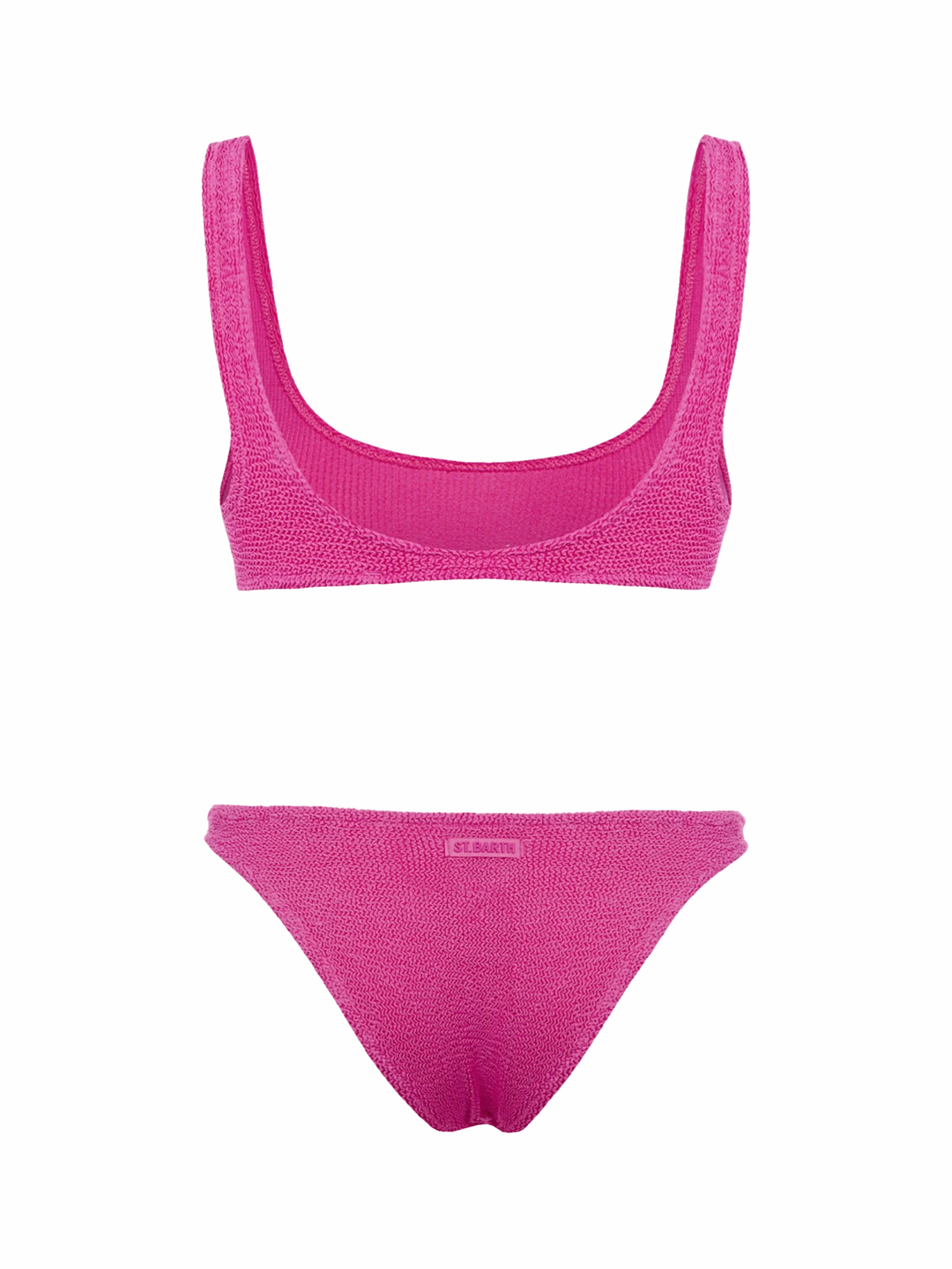 MC2 Saint Barth Woman Pink Classic Crinkle Bikini Naima Elise 5 MC2 Saint Barth Woman Pink Classic Crinkle Bikini Naima Elise - Image 3