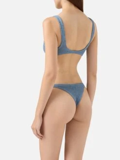 MC2 Saint Barth Naomi Avio Blue Crinkle Cheeky Swim Briefs - Naima Avio Blue Crinkle Classic Bralette Top 10 MC2 Saint Barth Naomi Avio Blue Crinkle Cheeky Swim Briefs - Naima Avio Blue Crinkle Classic Bralette Top -MC2 Saint Barth Shop UID NAIM00204410H WOMAN TOPBIKINI SKY PLAIN.COLOR MC2 3