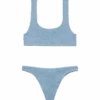MC2 Saint Barth Avio Blue Lurex Crinkle Classic Bralette Bikini Naima Naomi -MC2 Saint Barth Shop UID NAIM00204473H WOMAN TOPBIKINI SKY 0 0 4