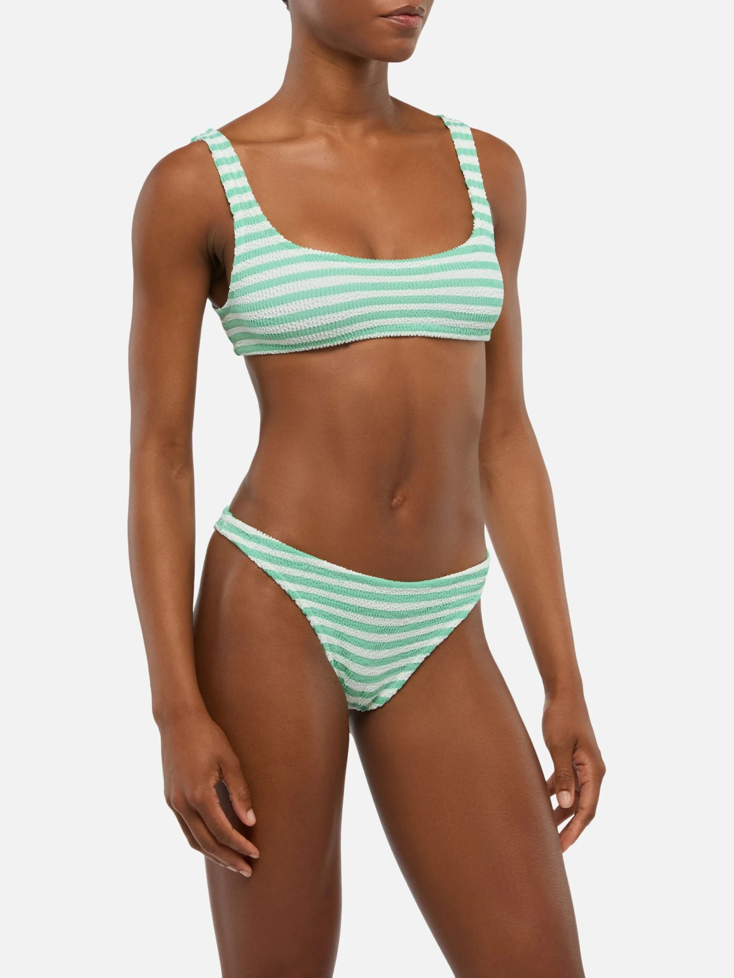 MC2 Saint Barth Crinkle Classic Bralette Top Naima Naomi With Striped Print 4 MC2 Saint Barth Crinkle Classic Bralette Top Naima Naomi With Striped Print - Image 2