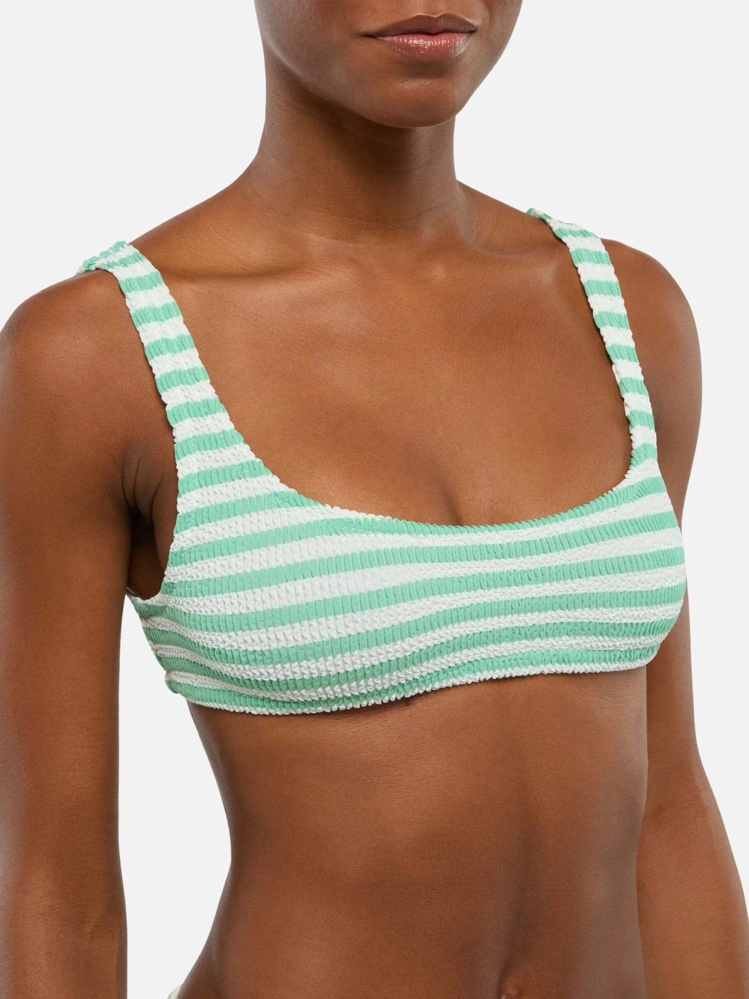 MC2 Saint Barth Crinkle Classic Bralette Top Naima Naomi With Striped Print 5 MC2 Saint Barth Crinkle Classic Bralette Top Naima Naomi With Striped Print - Image 3
