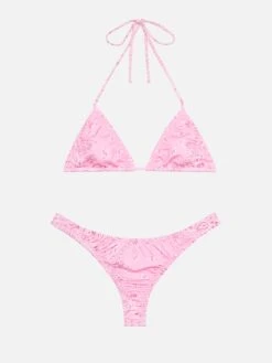 MC2 Saint Barth Nalu Cheekiest Swim Briefs With Bandanna Print - Nilly Classic Triangle Top With Bandanna Print