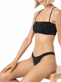 MC2 Saint Barth Woman Zebra Bandeau Bikini Athena Naomi With Rhinestones -MC2 Saint Barth Shop UID NAO000100015F WOMAN BOTTOM STRASSZEBRA00 5