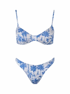 MC2 Saint Barth Woman Toile De Jouy Scoop Bralette Bikini May Naomi