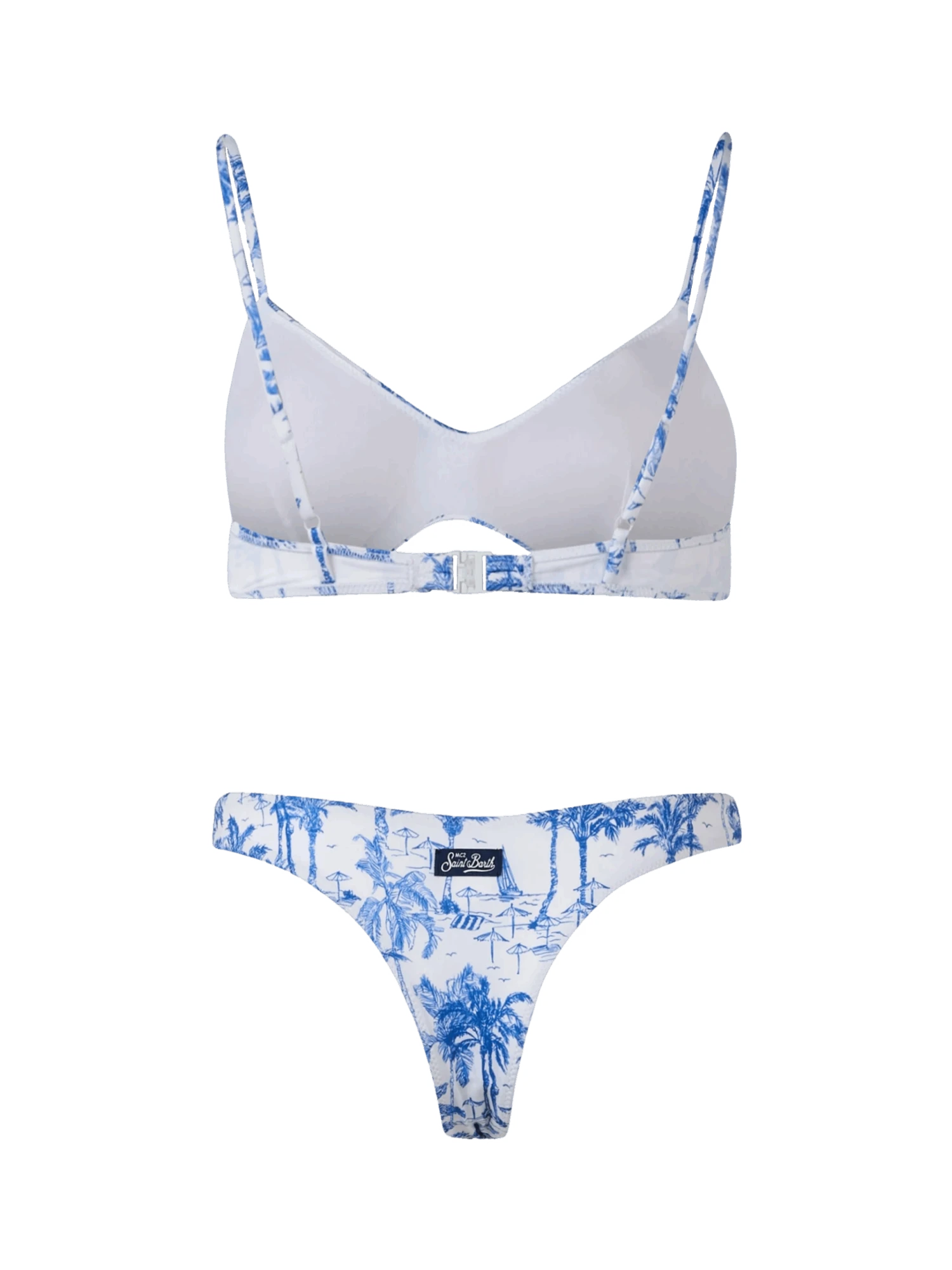 MC2 Saint Barth Woman Toile De Jouy Scoop Bralette Bikini May Naomi 5 MC2 Saint Barth Woman Toile De Jouy Scoop Bralette Bikini May Naomi - Image 3