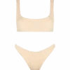 MC2 Saint Barth Bralette Bikini Naima Naomi In Beige Crinkle