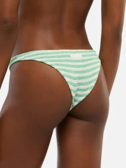 MC2 Saint Barth Crinkle Classic Bralette Top Naima Naomi With Striped Print 11 MC2 Saint Barth Crinkle Classic Bralette Top Naima Naomi With Striped Print -MC2 Saint Barth Shop UID NAO000606294H WOMAN BOTTOMBIKINI GREEN STRIPES MC2 1