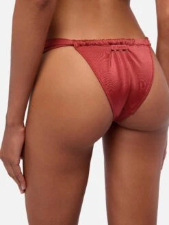 MC2 Saint Barth Noelle Shimmer Brick Red Cheekiest Swim Briefs - Gaia Shimmer Brick Red Triangle Bralette Top 13 MC2 Saint Barth Noelle Shimmer Brick Red Cheekiest Swim Briefs - Gaia Shimmer Brick Red Triangle Bralette Top -MC2 Saint Barth Shop UID NOE000100147H WOMAN BOTTOMBIKINI RED PLAIN.COLOR 0 2