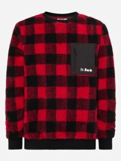 MC2 Saint Barth Teddy-fleece Sweatshirt Oak With Check Print 9 MC2 Saint Barth Teddy-fleece Sweatshirt Oak With Check Print -MC2 Saint Barth Shop UID OAK00100296C MAN SWEATSHIRT 0 0 0 20250107183502 4