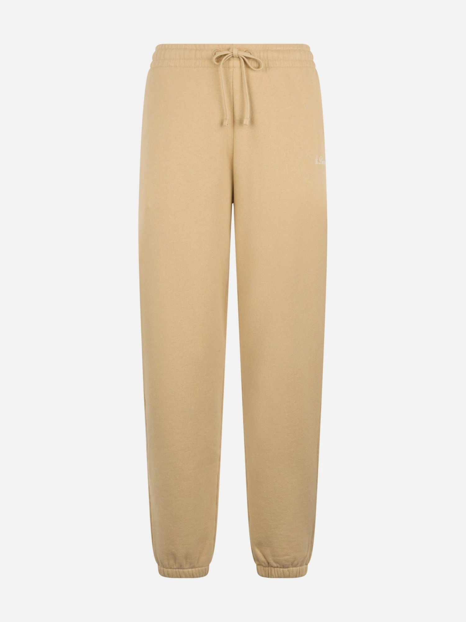 MC2 Saint Barth Woman Beige Cotton Fleece Jogger Pants Odalys 7 MC2 Saint Barth Woman Beige Cotton Fleece Jogger Pants Odalys - Image 5