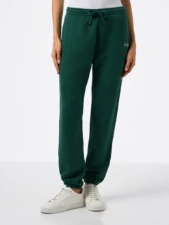 MC2 Saint Barth Woman British Green Cotton Fleece Jogger Pants Odalys