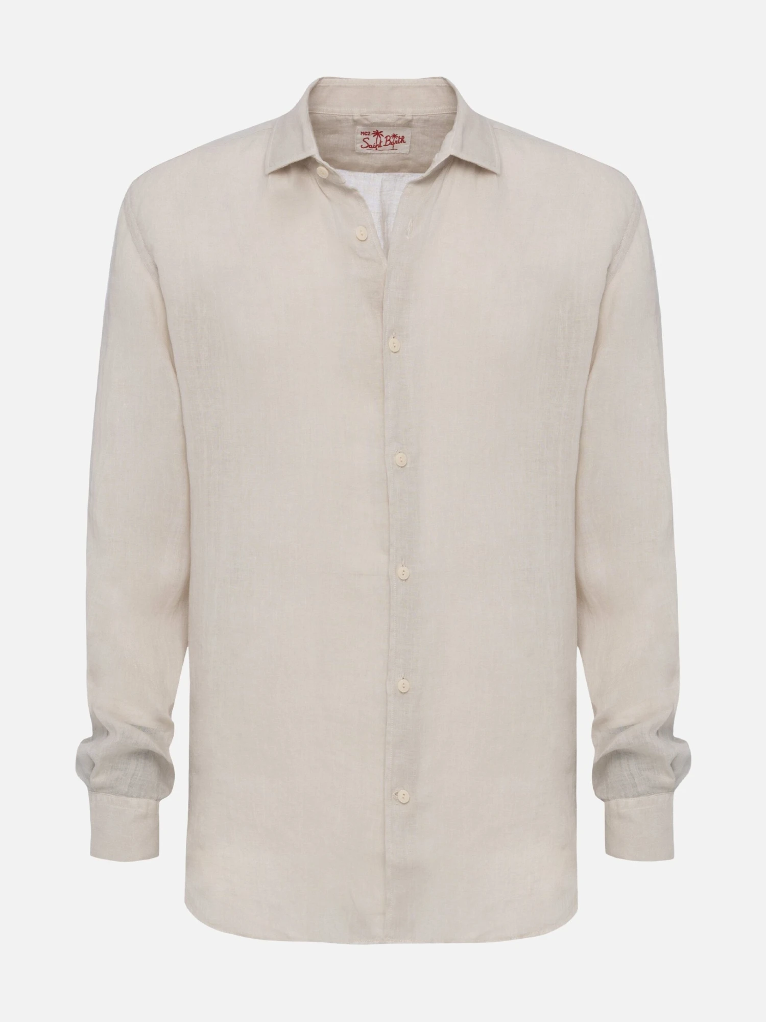 MC2 Saint Barth Off-white Linen Shirt Pamplona 6 MC2 Saint Barth Off-white Linen Shirt Pamplona - Image 4