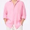 MC2 Saint Barth Bubble Pink Linen Shirt Pamplona -MC2 Saint Barth Shop UID PAMP00101299F MAN SHIRT PINK 20240618080000 2 736cecf3 805a 49b4 88d8 9cc12636865e
