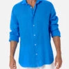 MC2 Saint Barth Man Watercolor Bluette Linen Shirt Pamplona -MC2 Saint Barth Shop UID PAMP00101307F MAN SHIRT SKY LINEN 01 23474fc9 23d8 45b5 abc3 543bbfe4e4bf