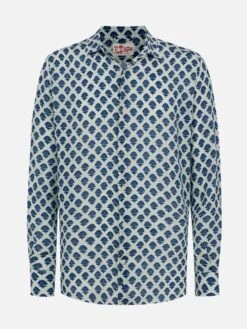 MC2 Saint Barth Linen Shirt Pamplona With Flower Print 9 MC2 Saint Barth Linen Shirt Pamplona With Flower Print -MC2 Saint Barth Shop UID PAMP00101351H MAN SHIRT WHITE 20250315090000 04