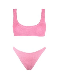 MC2 Saint Barth Bralette Bikini Naima Naomi In Pink Crinkle