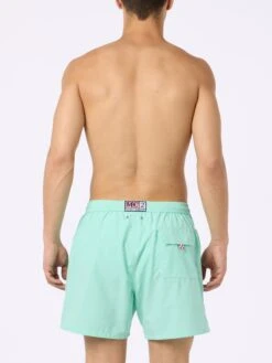 MC2 Saint Barth Sage Green Classic Light Swim Shorts Patmos -MC2 Saint Barth Shop UID PATM00100021F MAN SWIMSHORT GREEN 20240620110950 5
