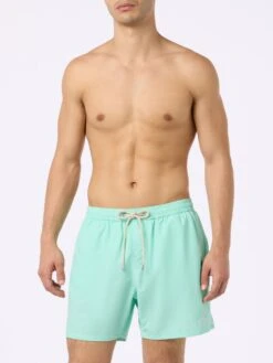 MC2 Saint Barth Sage Green Classic Light Swim Shorts Patmos -MC2 Saint Barth Shop UID PATM00100021F MAN SWIMSHORT GREEN 20240620113500 3
