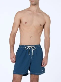 MC2 Saint Barth Navy Blue Classic Light Swim Shorts Patmos -MC2 Saint Barth Shop UID PATM00100134F MAN SWIMSHORT BLUE 20240903153501 3