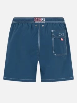 MC2 Saint Barth Navy Blue Classic Light Swim Shorts Patmos -MC2 Saint Barth Shop UID PATM00100134F MAN SWIMSHORT BLUE 20240905105110 2