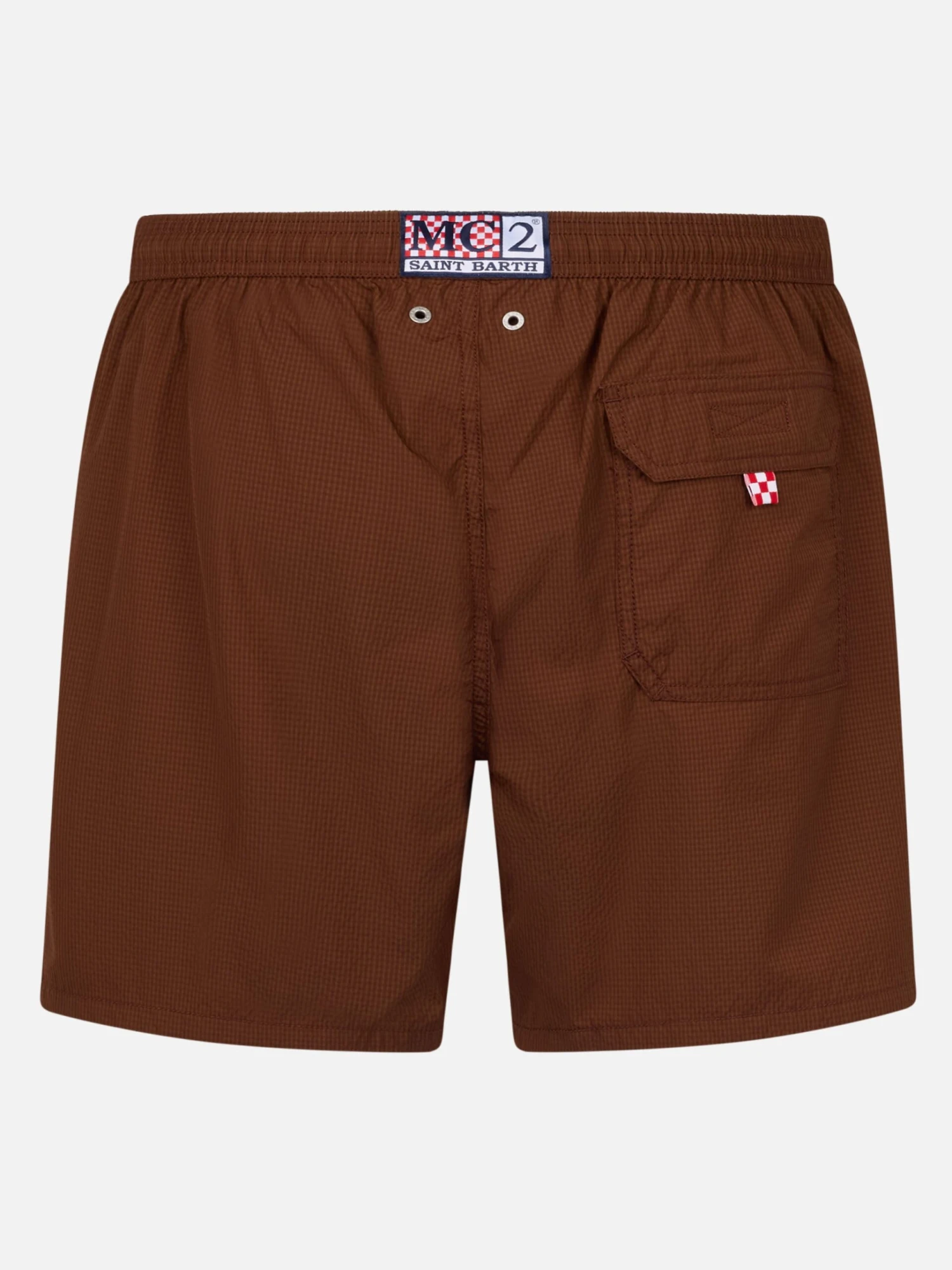 MC2 Saint Barth Seersucker Classic Light Swim Shorts Patmos 4 MC2 Saint Barth Seersucker Classic Light Swim Shorts Patmos - Image 2