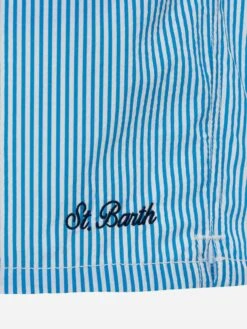 MC2 Saint Barth Seersucker Bluette Striped Classic Light Swim Shorts Patmos 12 MC2 Saint Barth Seersucker Bluette Striped Classic Light Swim Shorts Patmos -MC2 Saint Barth Shop UID PATM00101400H MAN SWIMSHORT BLUE 20250301133500 03