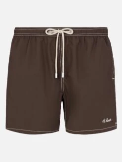 MC2 Saint Barth Camel Mid-length Classic Light Swim Shorts Patmos