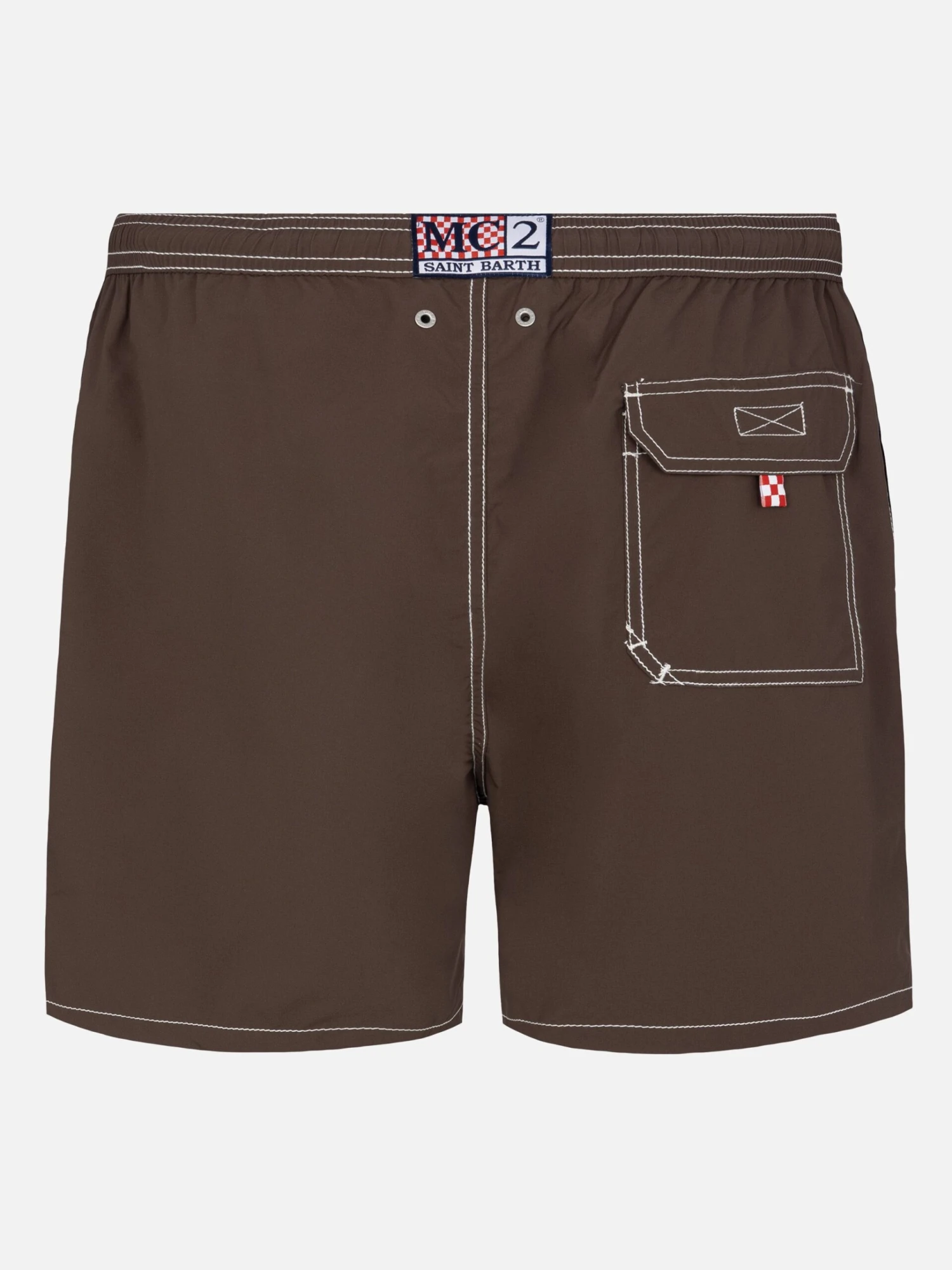 MC2 Saint Barth Camel Mid-length Classic Light Swim Shorts Patmos 4 MC2 Saint Barth Camel Mid-length Classic Light Swim Shorts Patmos - Image 2