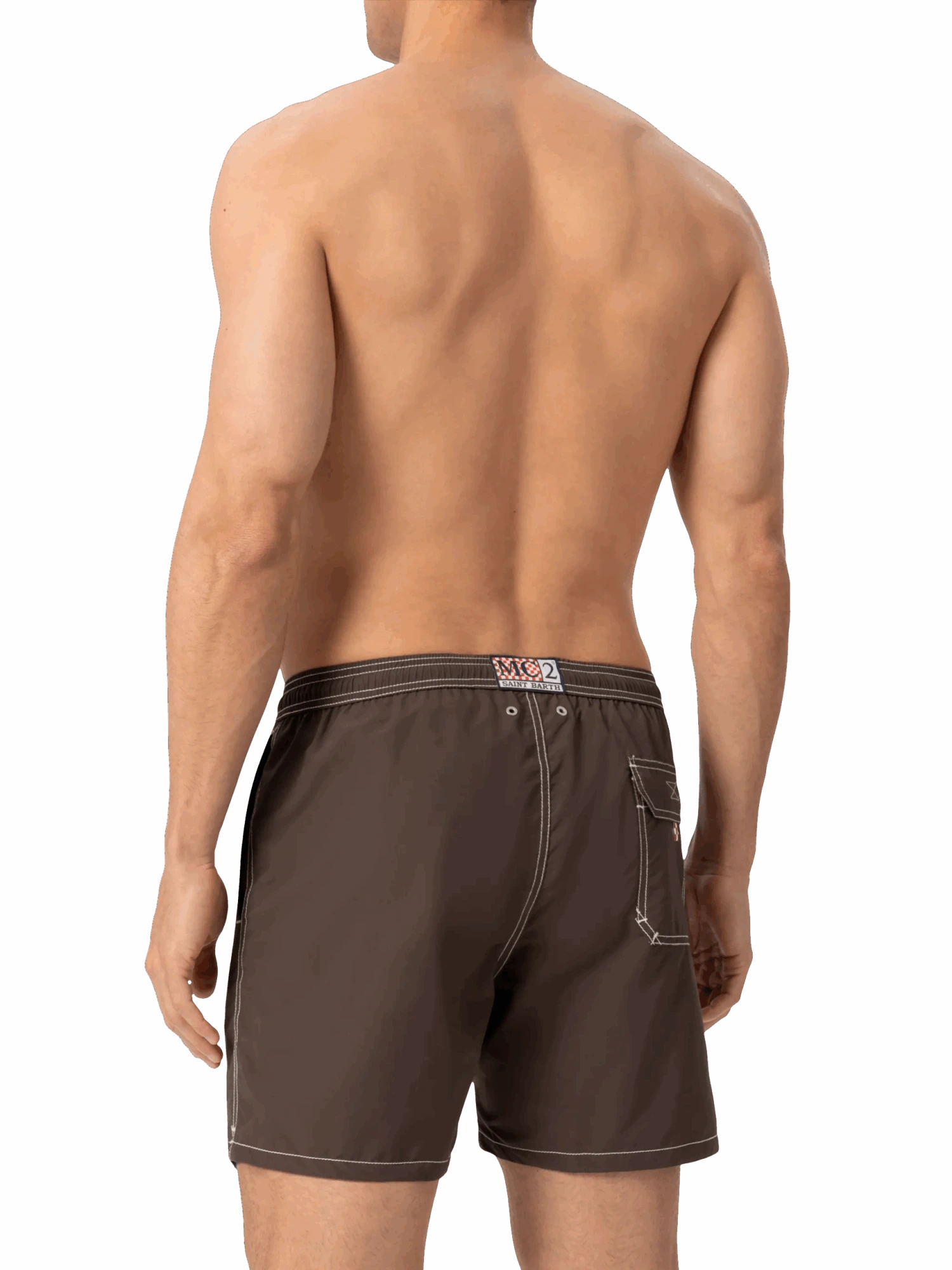 MC2 Saint Barth Camel Mid-length Classic Light Swim Shorts Patmos 6 MC2 Saint Barth Camel Mid-length Classic Light Swim Shorts Patmos - Image 4
