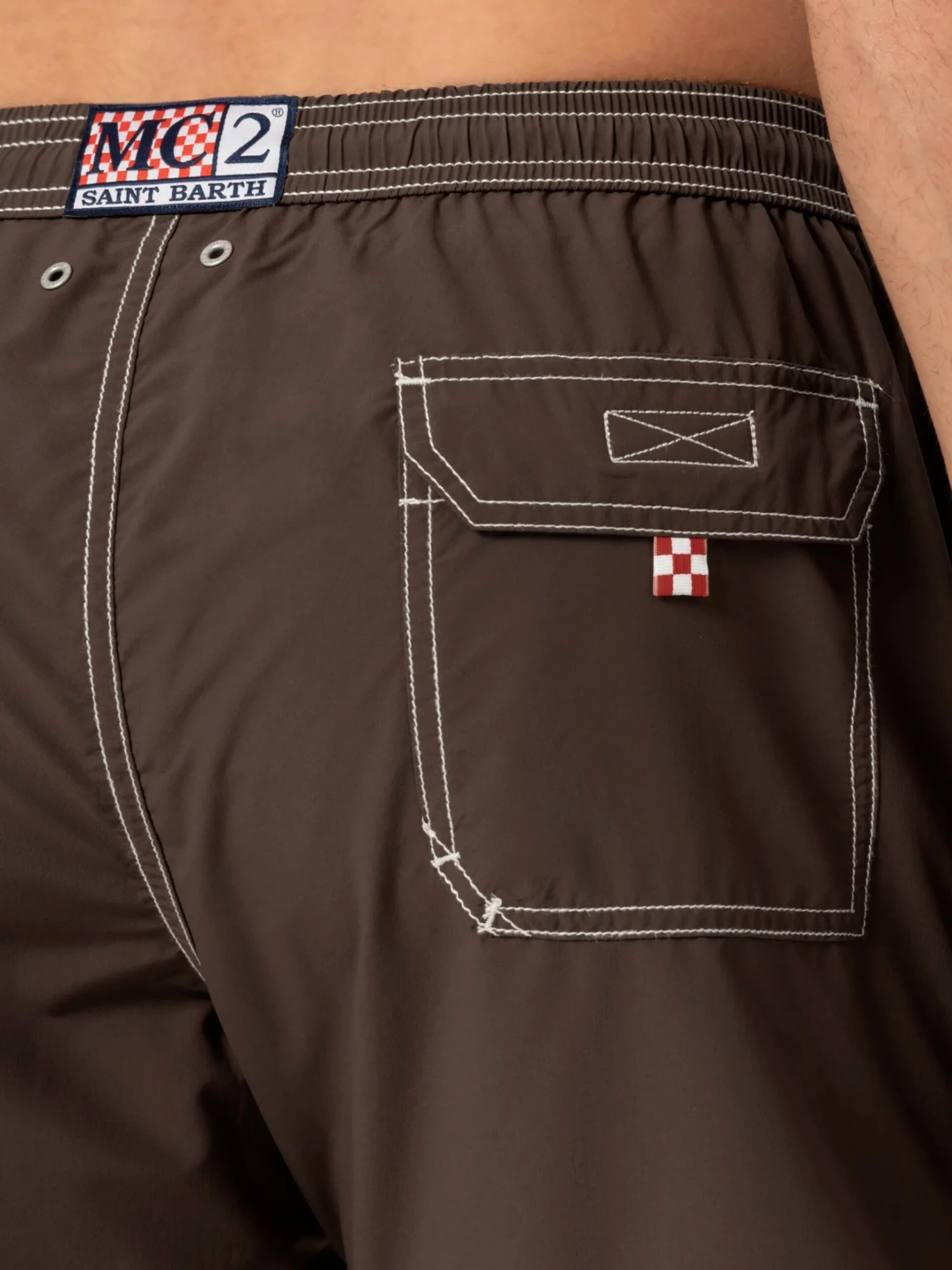 MC2 Saint Barth Camel Mid-length Classic Light Swim Shorts Patmos 8 MC2 Saint Barth Camel Mid-length Classic Light Swim Shorts Patmos - Image 6