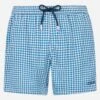 MC2 Saint Barth Seersucker Gingham Classic Light Swim Shorts Patmos