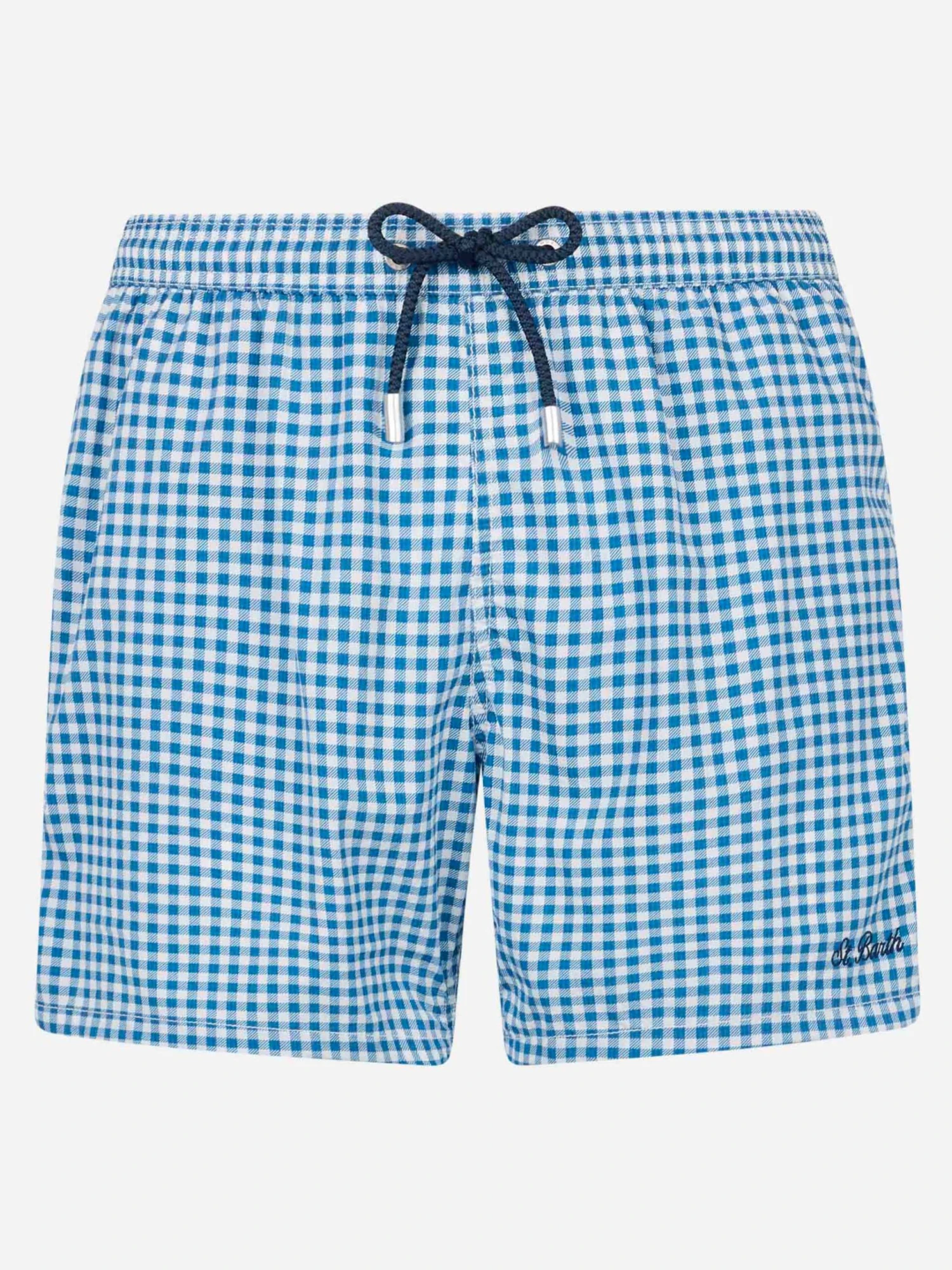 MC2 Saint Barth Seersucker Gingham Classic Light Swim Shorts Patmos 3 MC2 Saint Barth Seersucker Gingham Classic Light Swim Shorts Patmos