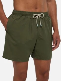 MC2 Saint Barth Vintage Military Green Mid-length Swim Shorts Patmos Used -MC2 Saint Barth Shop UID PATM00301283H MAN SWIMSHORT GREEN PLAIN.COLOR MC2 2