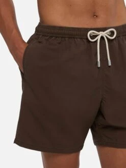 MC2 Saint Barth Vintage Brown Mid-length Swim Shorts Patmos Used -MC2 Saint Barth Shop UID PATM00301285H MAN SWIMSHORT BROWN PLAIN.COLOR MC2 2