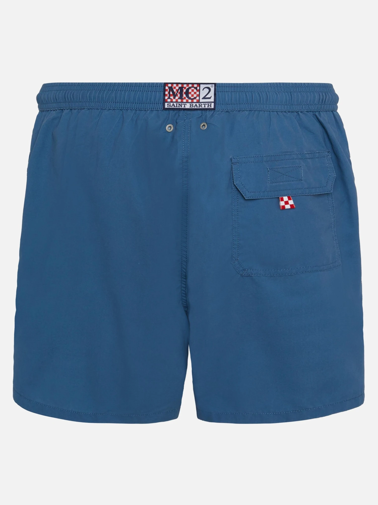 MC2 Saint Barth Vintage Dusty Blue Mid-length Swim Shorts Patmos Used 4 MC2 Saint Barth Vintage Dusty Blue Mid-length Swim Shorts Patmos Used - Image 2