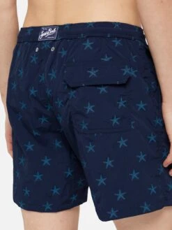 MC2 Saint Barth Mid-length Swim Shorts Patmos The Riviera With All Over Seastar Jacquard 13 MC2 Saint Barth Mid-length Swim Shorts Patmos The Riviera With All Over Seastar Jacquard -MC2 Saint Barth Shop UID PATM00401053H MAN SWIMSHORT BLUE MARINELIFE 0 20250516163550 4